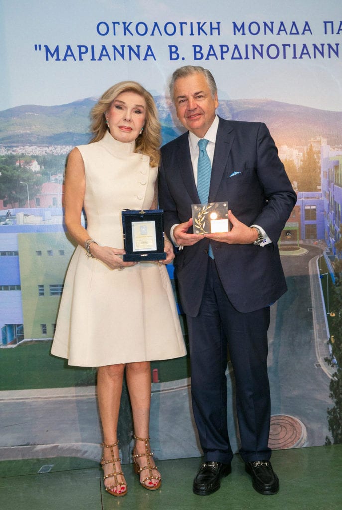 ELPIDA Association of Friends of Children with Cancer and Mrs. Marianna V. Vardinoyannis welcomed THI's President and his wife George P. & Georgia Stamas as well as THI's Director of Programming Mr. Michael Printzos at their Oncology Unit in Athens.