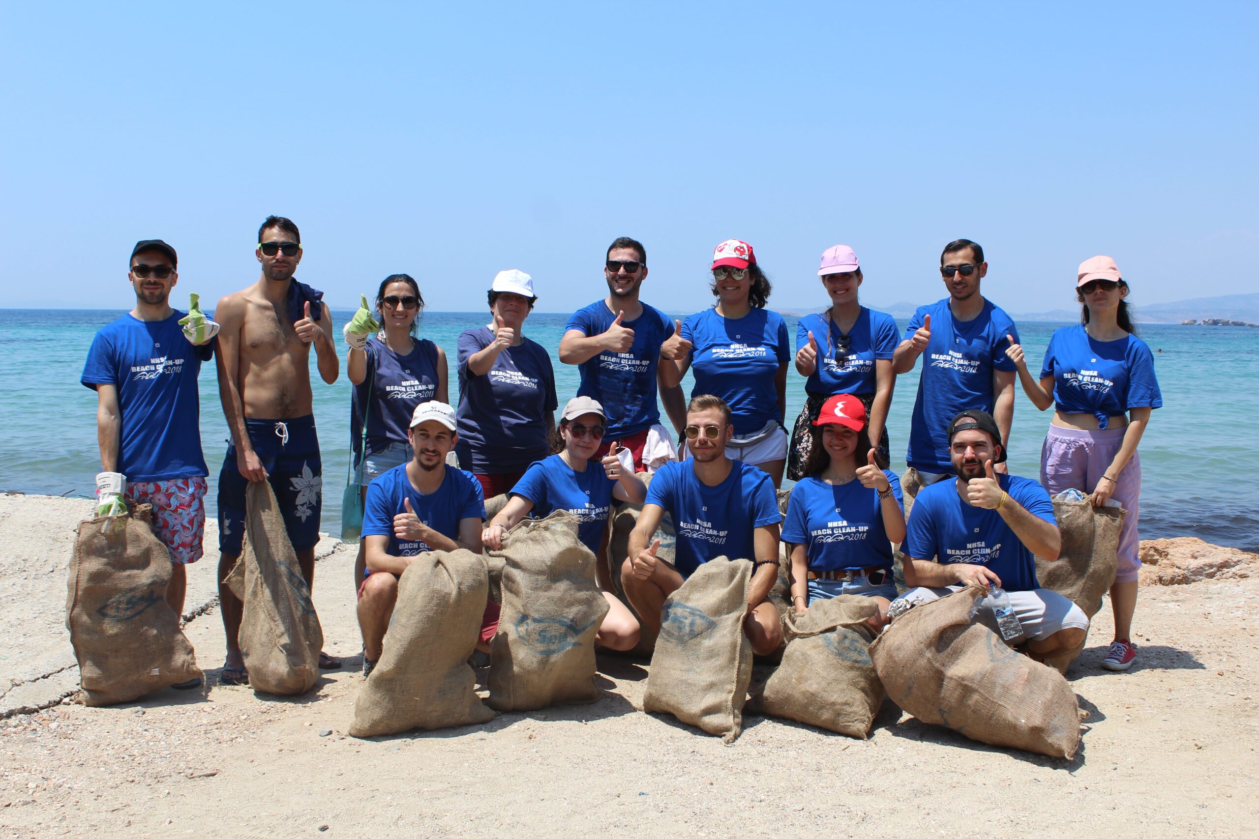 The Hellenic Initiative supports the National Hellenic Student Association (NHSA) of America Beach Clean Up event in Athens in collaboration with Ethelon Organization for a 2nd consecutive year!