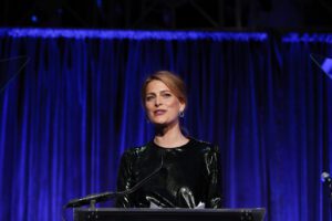 Tatiana Blatnik, The Hellenic Initiative Chair and International Ambassador, offers remarks and a presentation of THI's Programs.